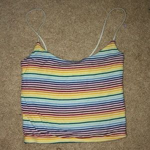 Pacsun Striped Crop Top